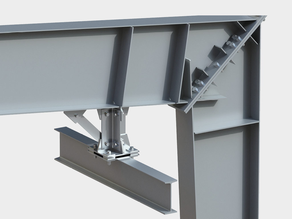 Подкрановые конструкции для подвесных кранов грузоподъемностью до 5 тонн.